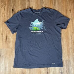 Life is Good Crusher T Shirt Mens XL Short Sleeve The Club Scene